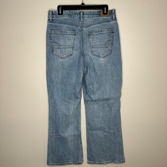 American Eagle 90's Bootcut Jeans Size 10 Short Split Hem Stretch - Picture 9 of 14